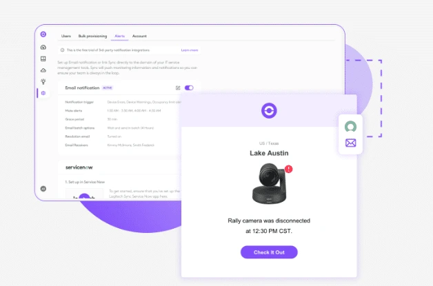 Tự động hóa với các cảnh báo với sync plus