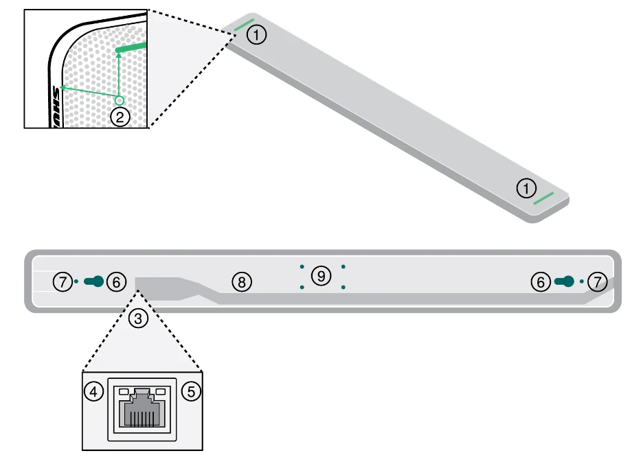 cấu tạo micro array shure mxa710w-2ft