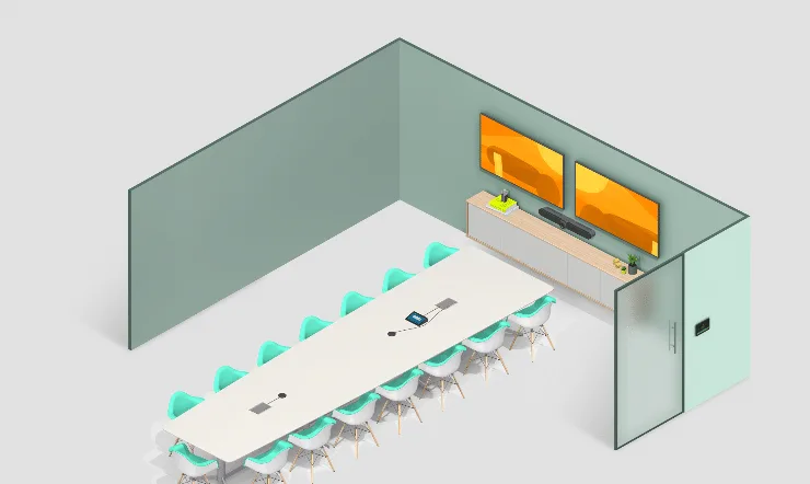 Bộ thiết bị hội nghị truyền hình 20 người trên Ring Central- 02