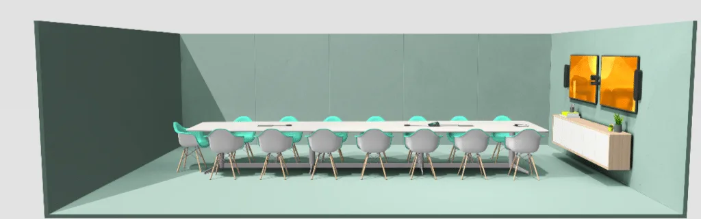 Bộ thiết bị hội nghị truyền hình 20 người trên Ring Central với Rally Plus -01