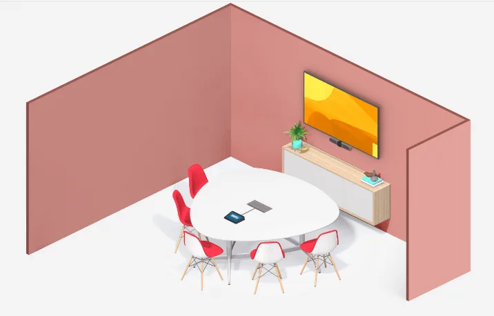 Bộ thiết bị hội nghị truyền hình 4 người trên Ring Central