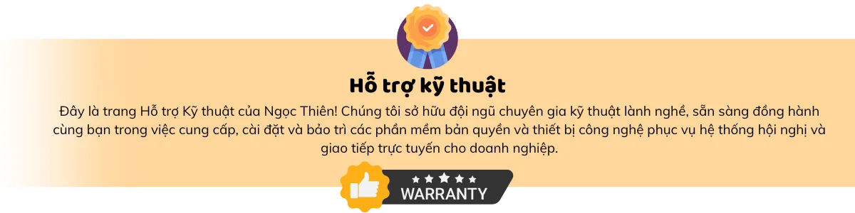 Hỗ trợ kỹ thuật ngọc thiên