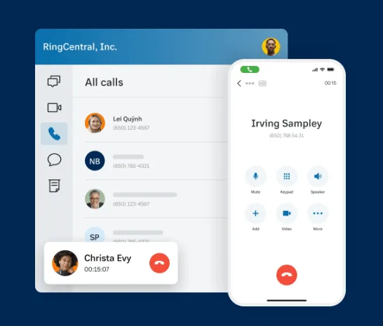 tinh nang phone tren ringcentral