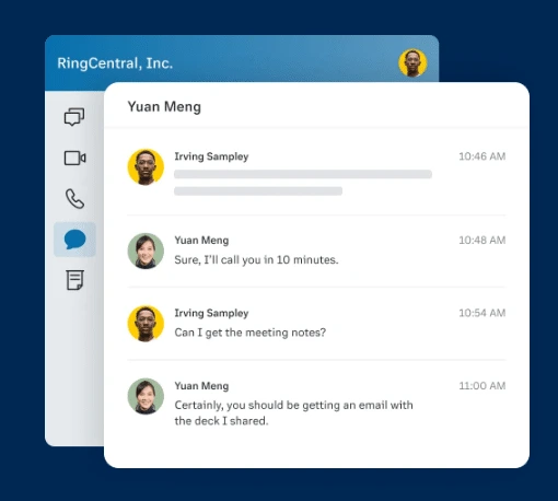 tinh nang sms tren ringcentral