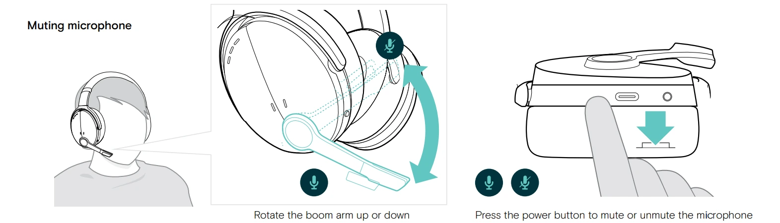 Cách tắt micro trên tai nghe ADAPT 500 SERIES