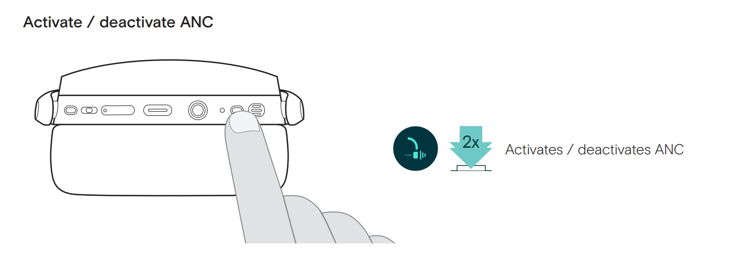 Kích hoạt hoặc tắt chế độ khử tiếng ồn tự động EPOS ADAPT 300 Series