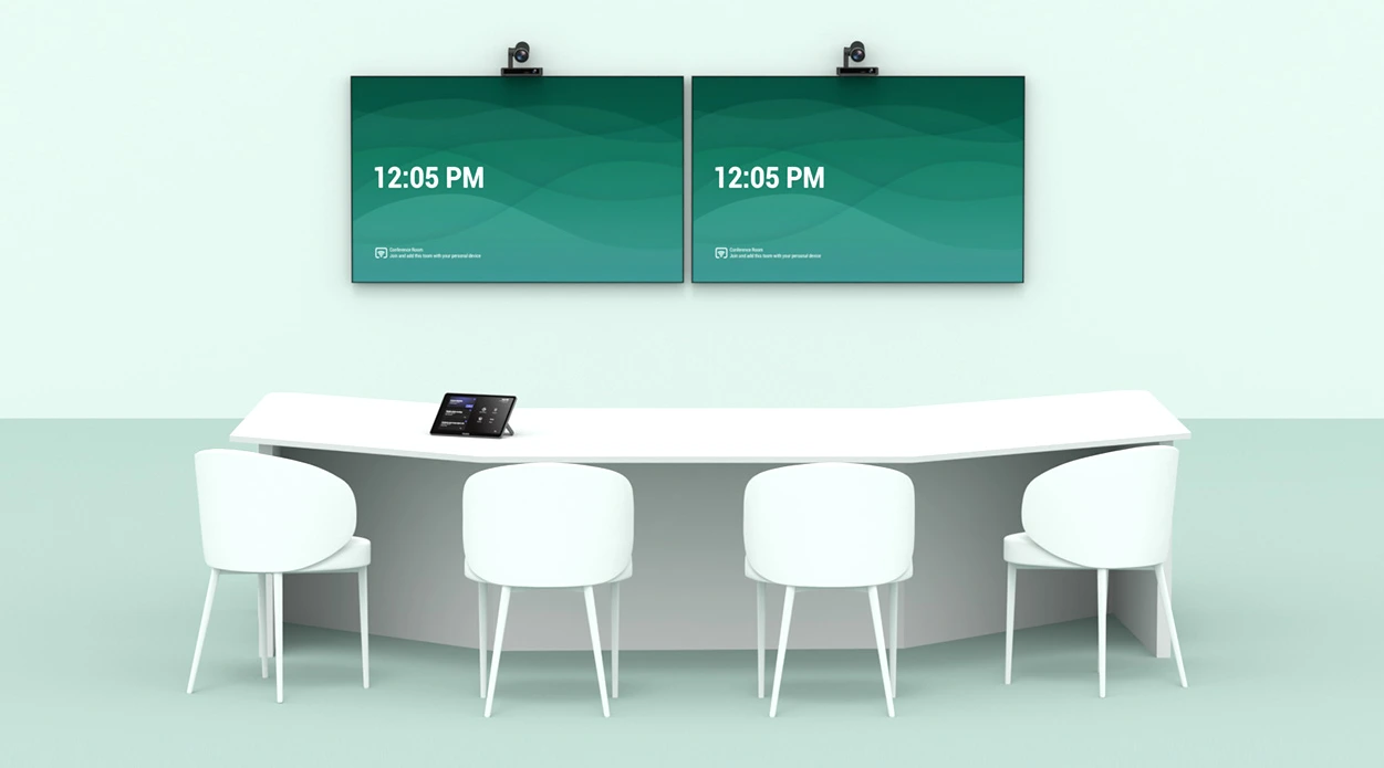Lắp đặt bộ thiết bị hội nghị Yealink MVC S90 ở phòng họp bàn cong
