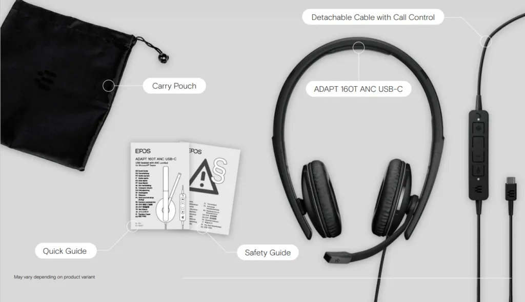 Trong hộp tai nghe EPOS ADAPT 100 Series
