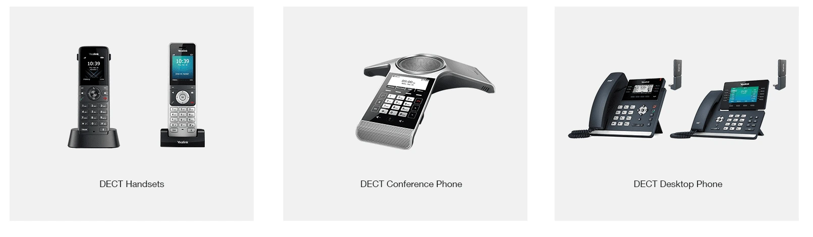 Tương thích với nhiều thiết bị DECT của Yealink