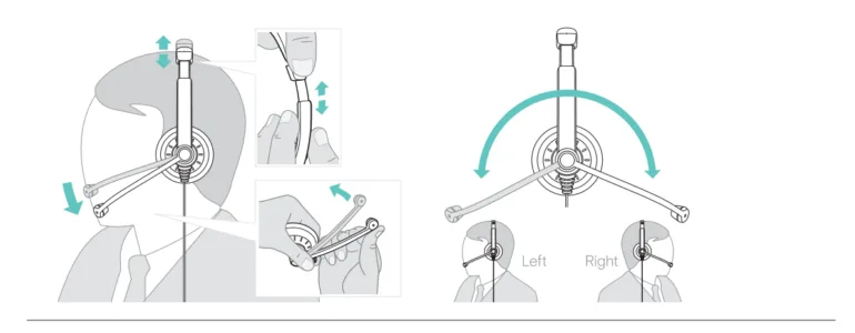 Hướng dẫn điều chỉnh headband và cần micro của IMPACT 100 SERIES