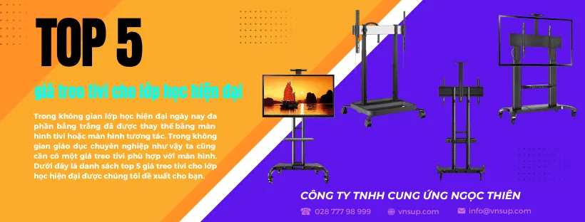 giá treo tivi cho lớp học hiện đại