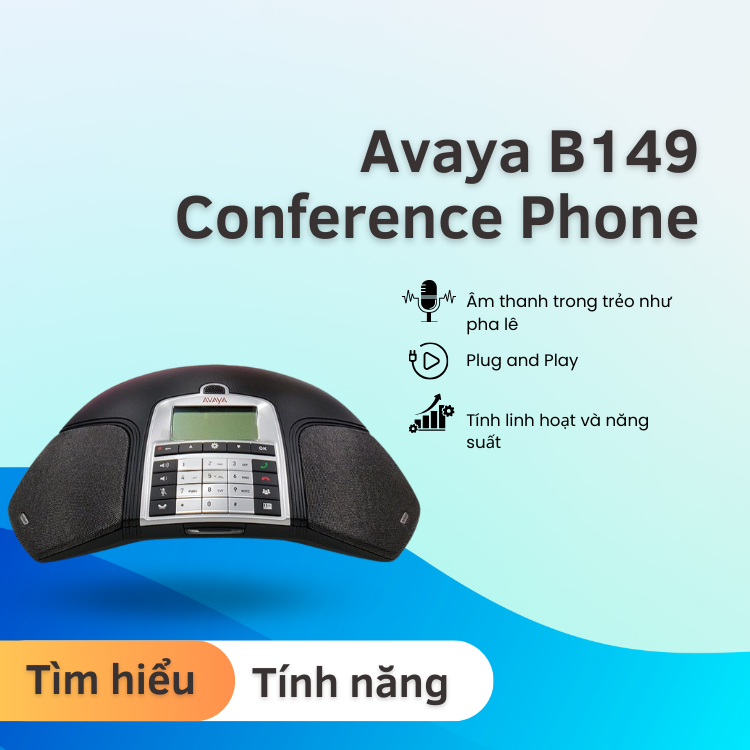 Tính năng điện thoại hội nghị avaya b149 conference phone