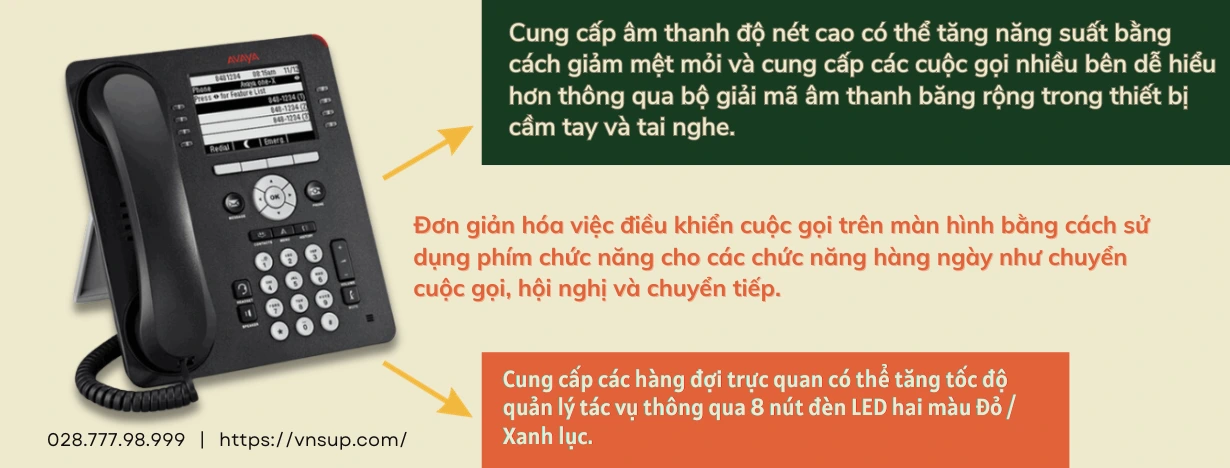 đặc điểm điện thoại avaya 9608 ip deskphone