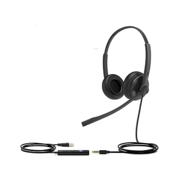 Yealink UH34 SE Dual với kết nối 3.5mm và USB A