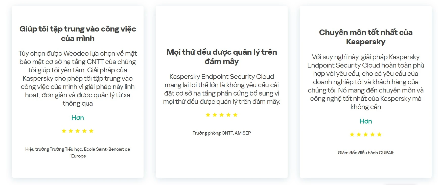 tại sao nên lựa chọn kaspersky endpoint security cloud plus