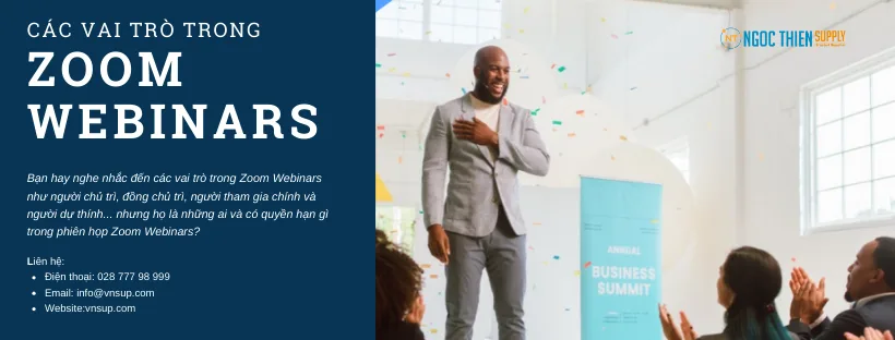 Các vai trò trong Zoom Webinars
