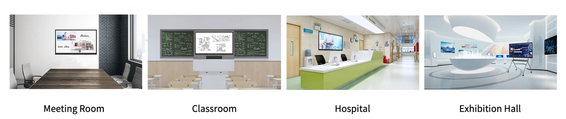 Ứng dụng của màn hình tương tác Hitrolink HiBoard-IExxS2