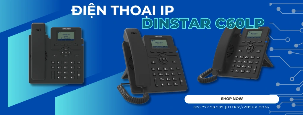 giới thiệu điện thoại dinstar c60lp