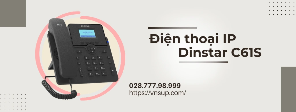 giới thiệu điện thoại dinstar c61s