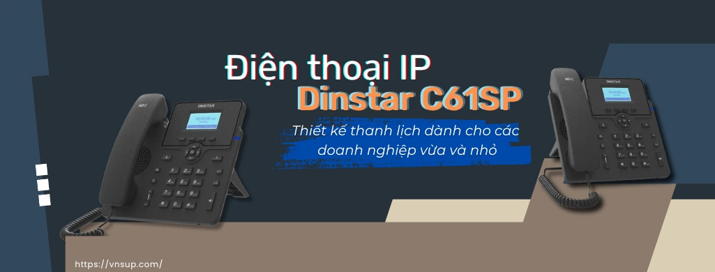 giới thiệu điện thoại dinstar c61sp