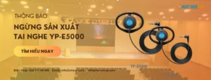 ngừng sản xuất tai nghe YP-E5000