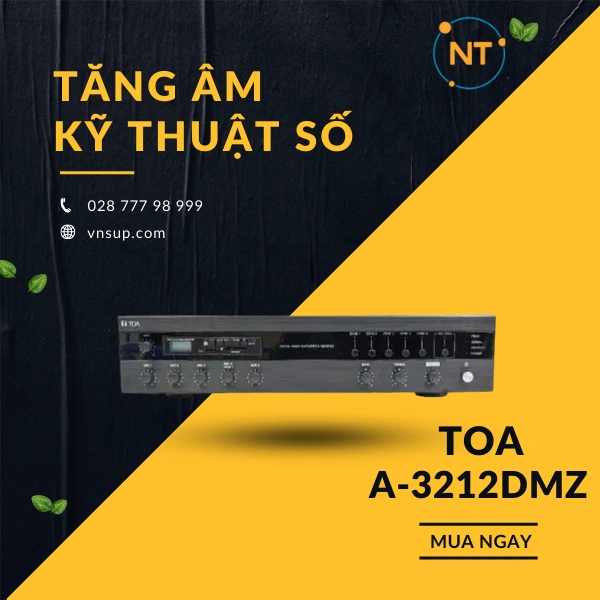 Bộ khuếch đại máy trộn kỹ thuật số TOA A-3212DMZ