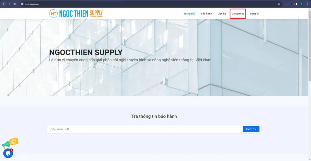 Hướng dẫn đăng nhập vào website mua zoom tự động