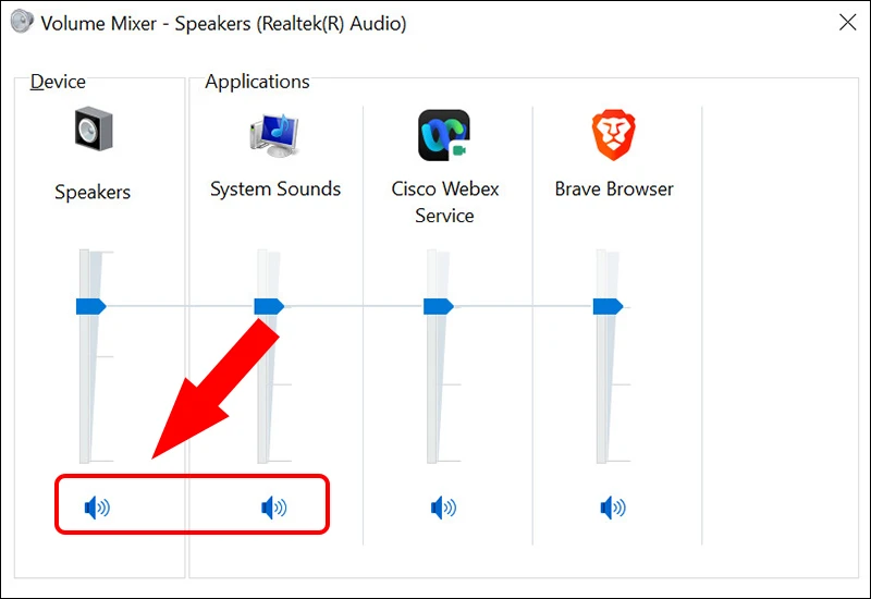 Loa thiết bị đang bật