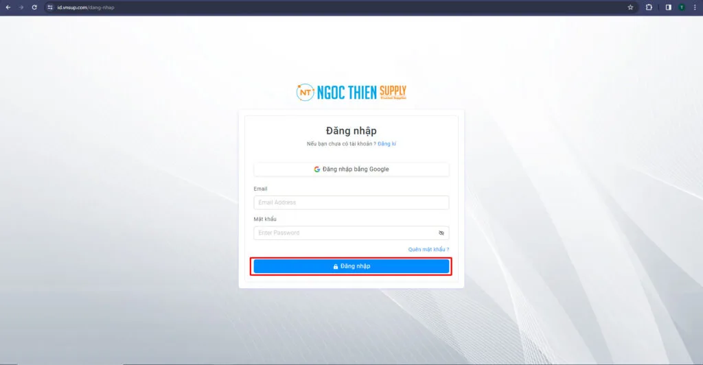 Nhấn đăng nhập để đăng nhập vào website mua zoom tự động