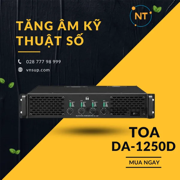 Tăng âm kỹ thuật số TOA DA-1250D