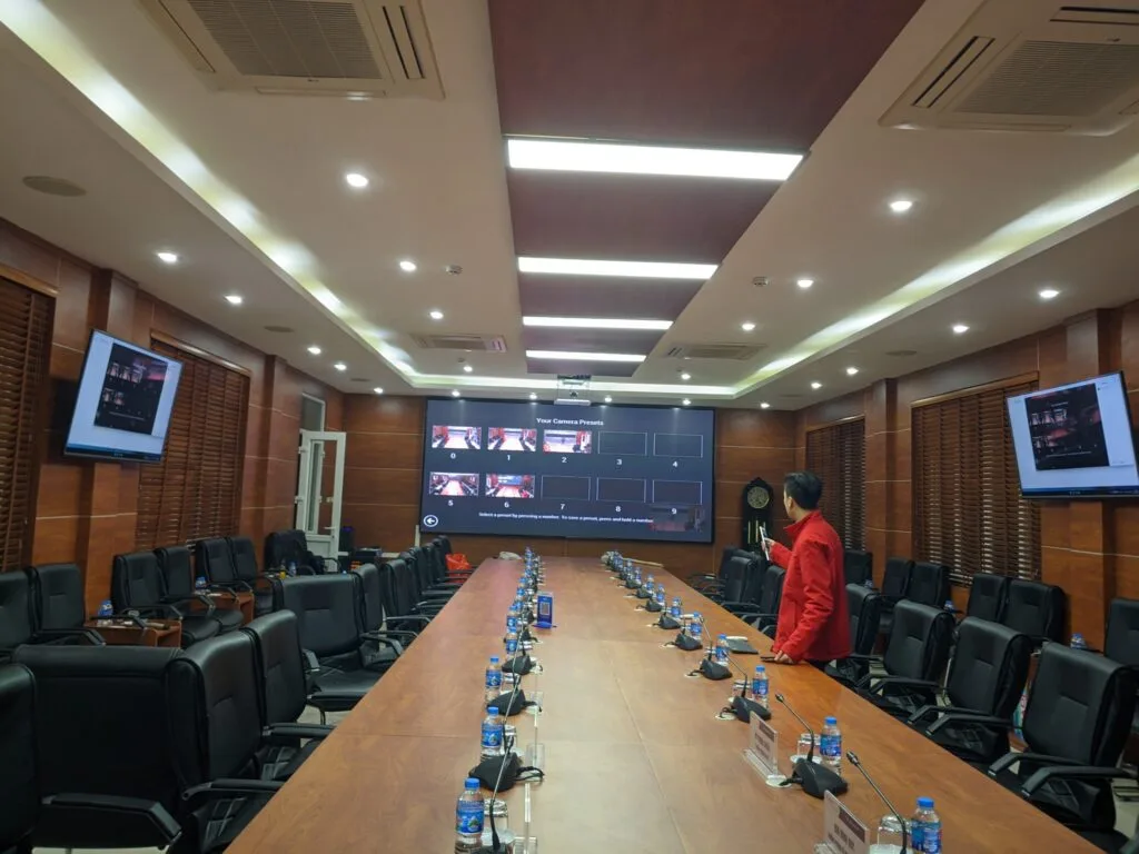 Test chế độ preset của camera hội nghị