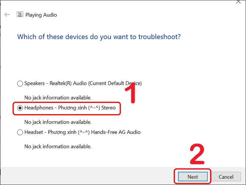 Tích chọn Headphones