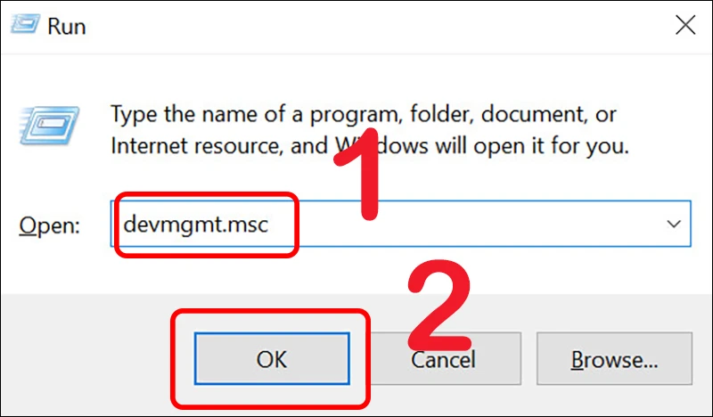 Tiếp tục mở Run và nhập lệnh