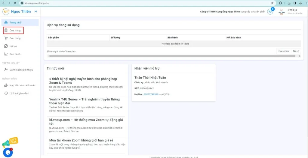 Vào cửa hàng để tìm sản phẩm muốn mua và nhấn vào sản phẩm