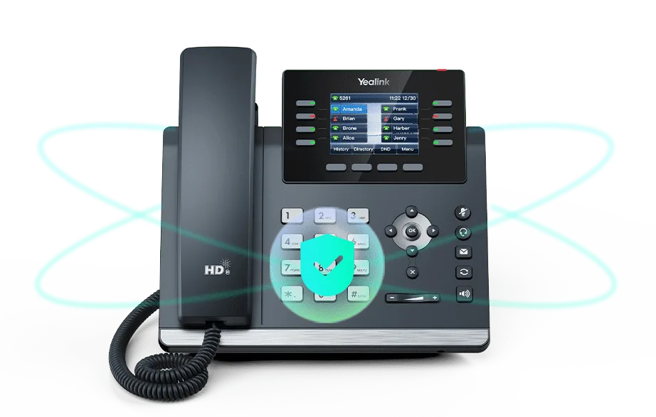 An tâm về bảo mật khi sử dụng điện thoại IP Yealink T44W