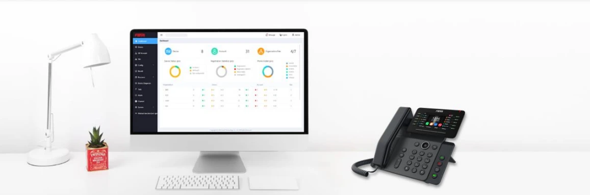 Bàn Làm Việc Có điện Thoại Ip Fanvil V65