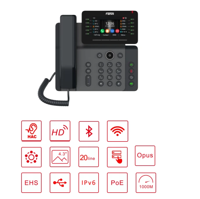 Các Tính Năng Của điện Thoại Ip Fanvil V65