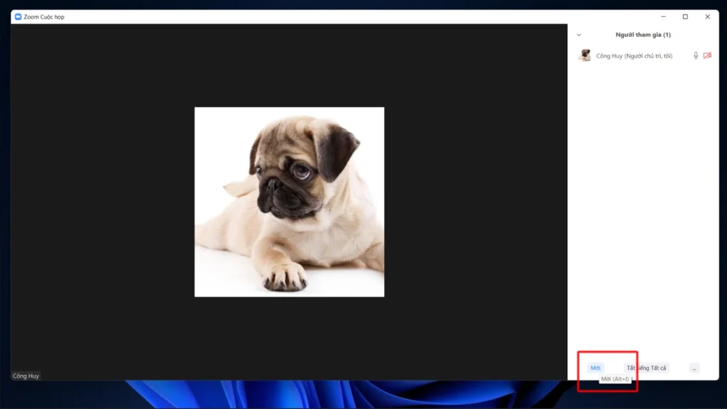 Cách gửi link zoom trên máy tính trong cuộc họp 2