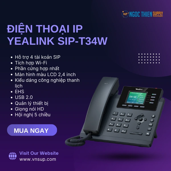 ĐIỆN THOẠI IP YEALINK SIP-T34W