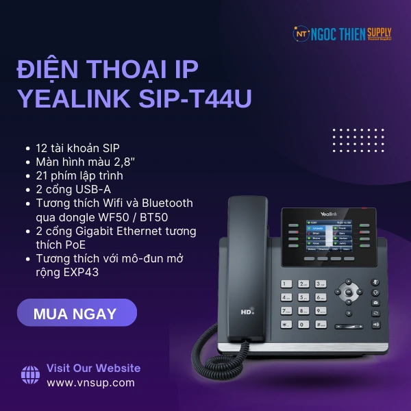 ĐIỆN THOẠI IP YEALINK SIP-T44U