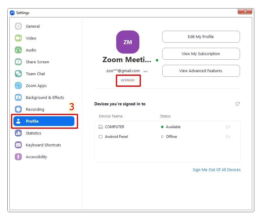 Hướng dẫn kiểm tra licensed Zoom trên máy tính 1