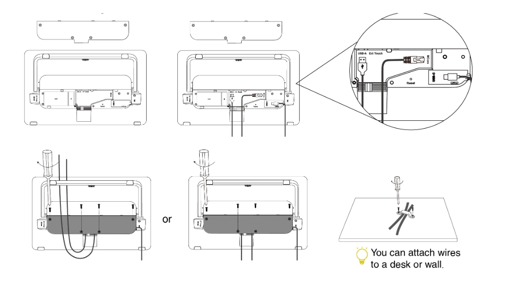 Lắp bảng điều khiển cảm ứng Yealink MTouch Plus