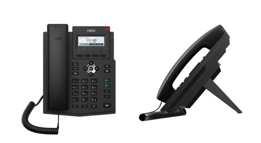 Téléphone IP Fanvil X301G Noir - Gigabit, 2 Lignes SIP, écran 2.3", PoE Intégré