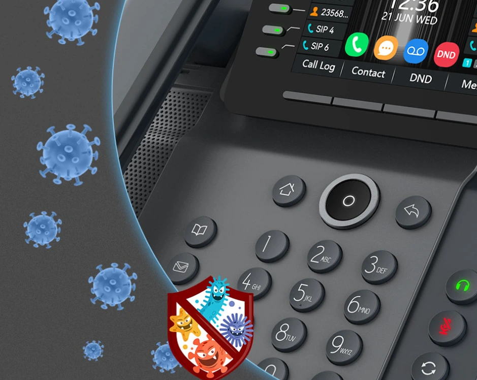 Vỏ Ngoài Của Fanvil V65 Có Khả Năng Kháng Khuẩn