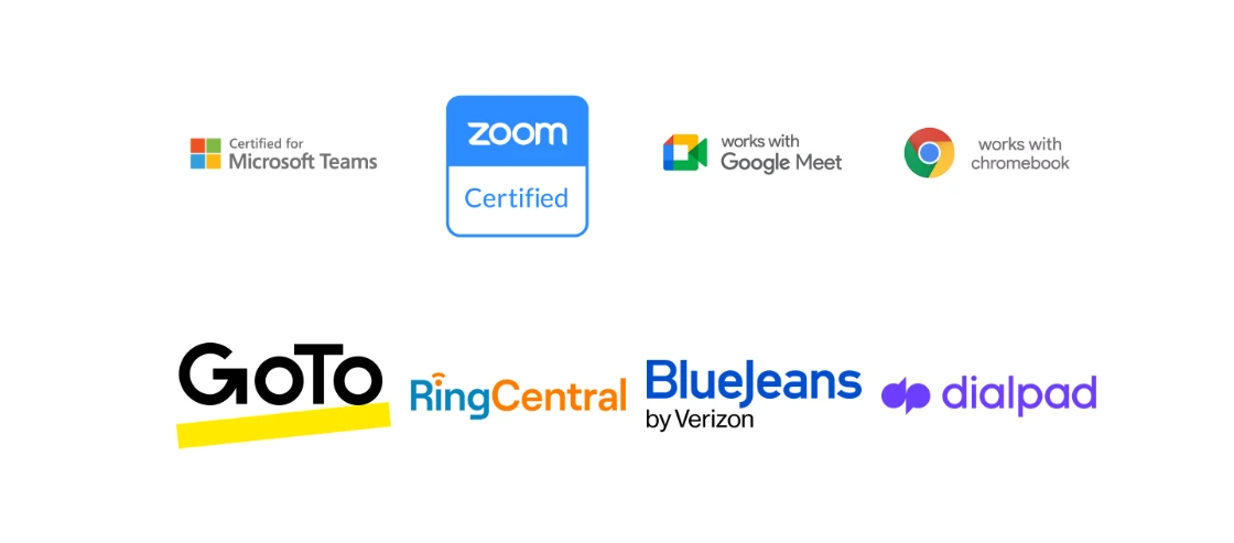 Webcam Poly Studio P5 tương thích với nhiều nền tảng họp hội nghị