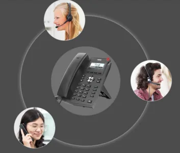 Fanvil X1sg Hỗ Trợ Cuộc Gọi Hội Nghị Ba Chiều