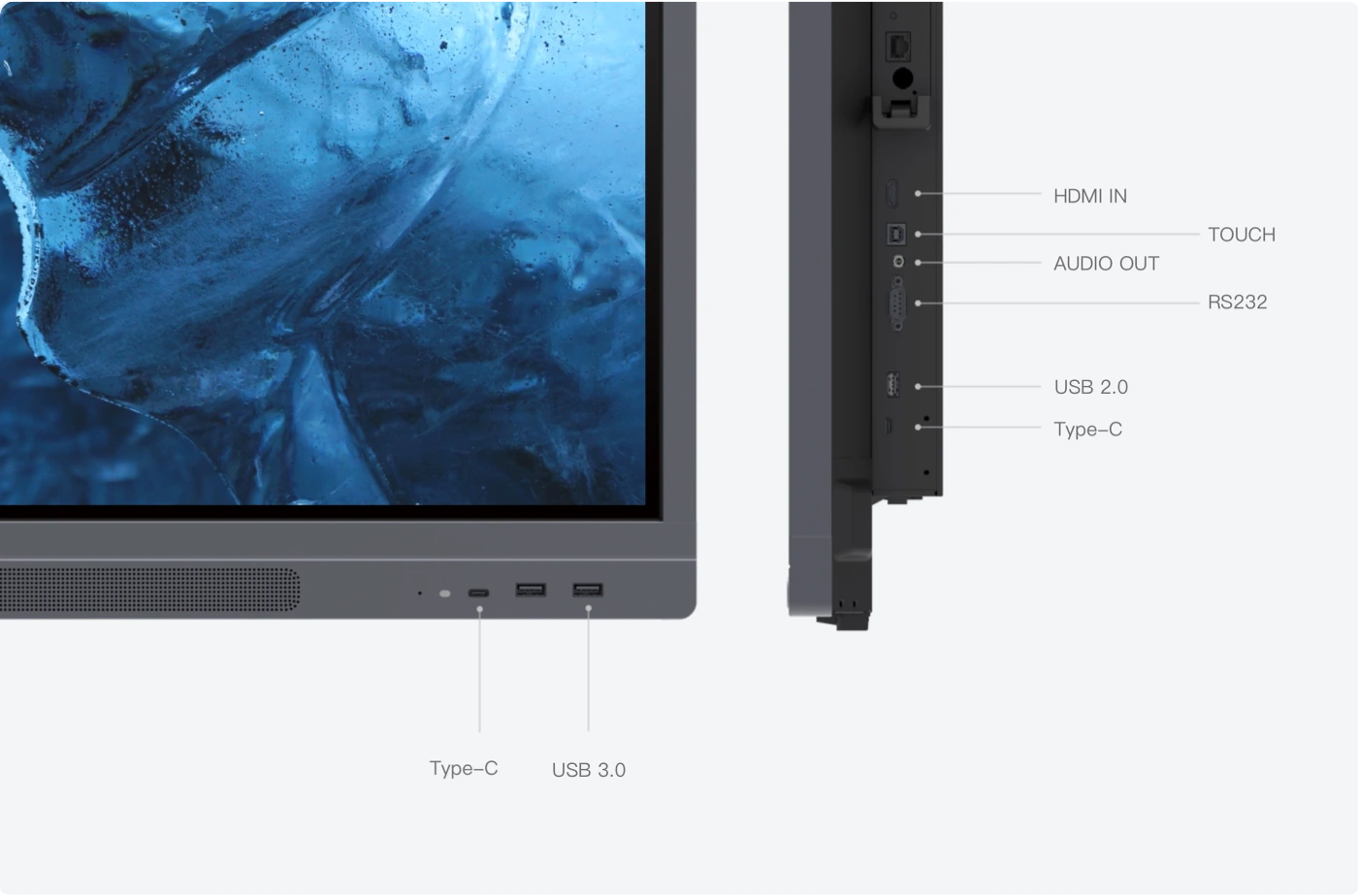 Các Cổng Kết Nối Với Màn Hình Tương Tác Maxhub V5 Classical