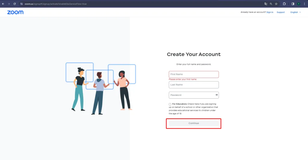 Cách tạo tài khoản Zoom 4