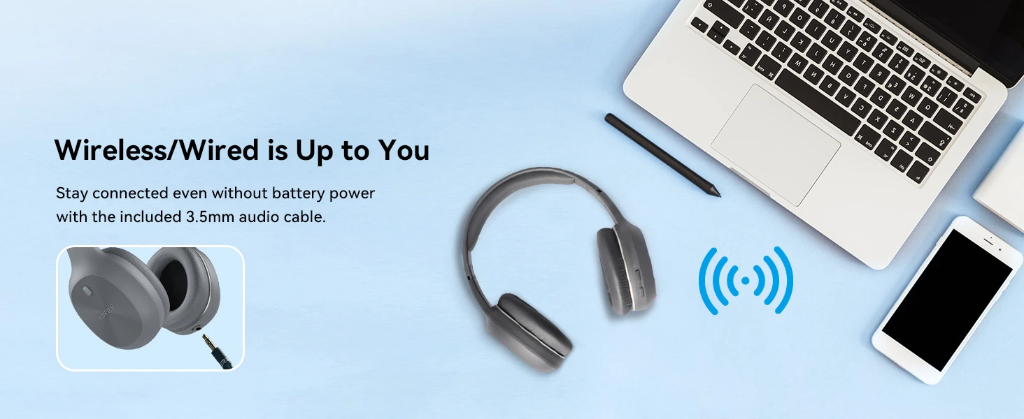 Edifier W600bt Có Thể Linh Hoạt Kết Nối Không Dây Hoặc Có Dây