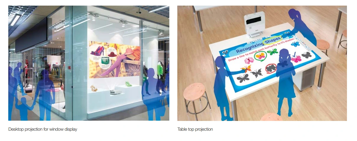 Epson Eb-695wi Có Thể Chiếu Linh động Lên Cửa Sổ Kính, Lên Bàn